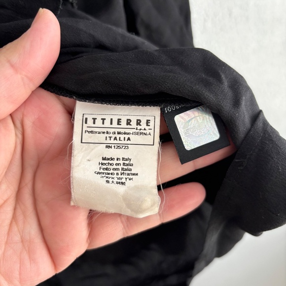 Just Cavalli 100% Silk Black Ruffle Sleeve and Neckline Blouse - Picture 3 of 8